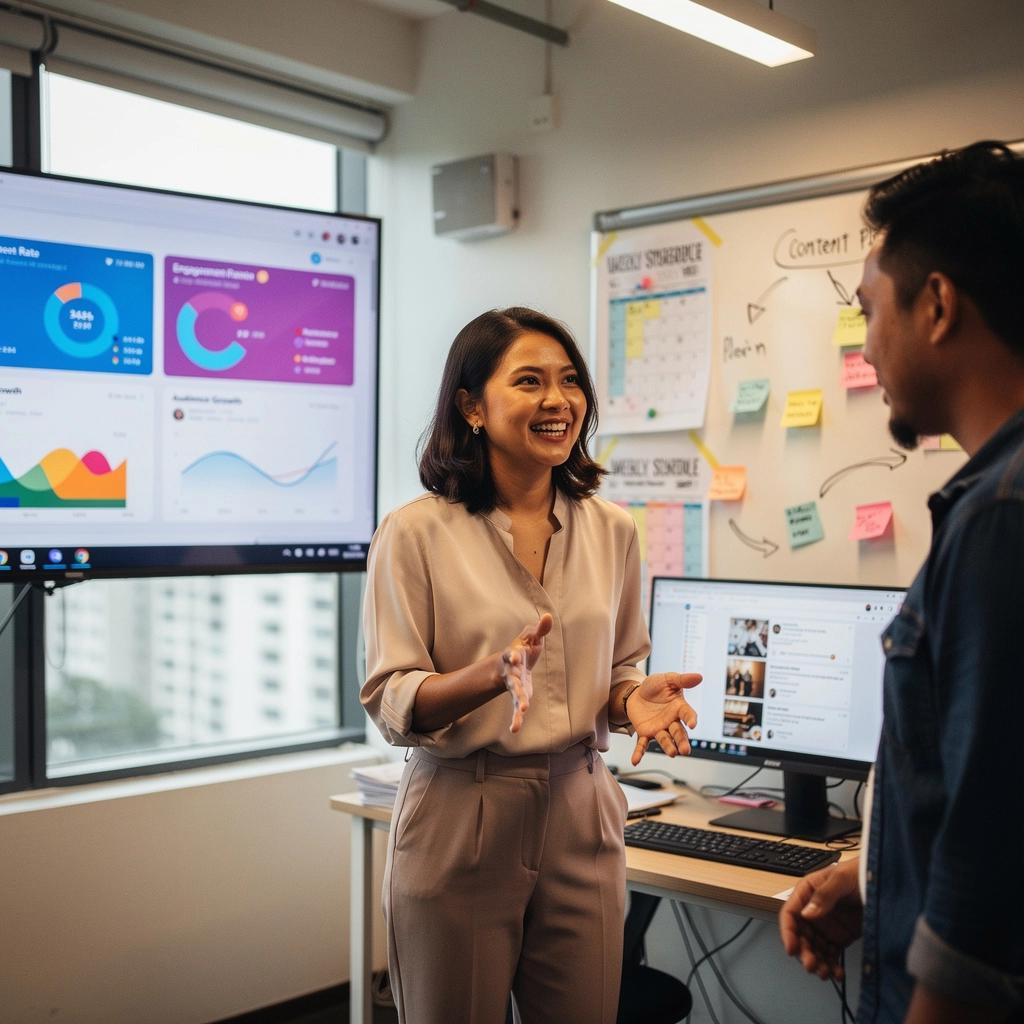 An eye-catching smartphone screen displaying a trending social media post with high interaction.